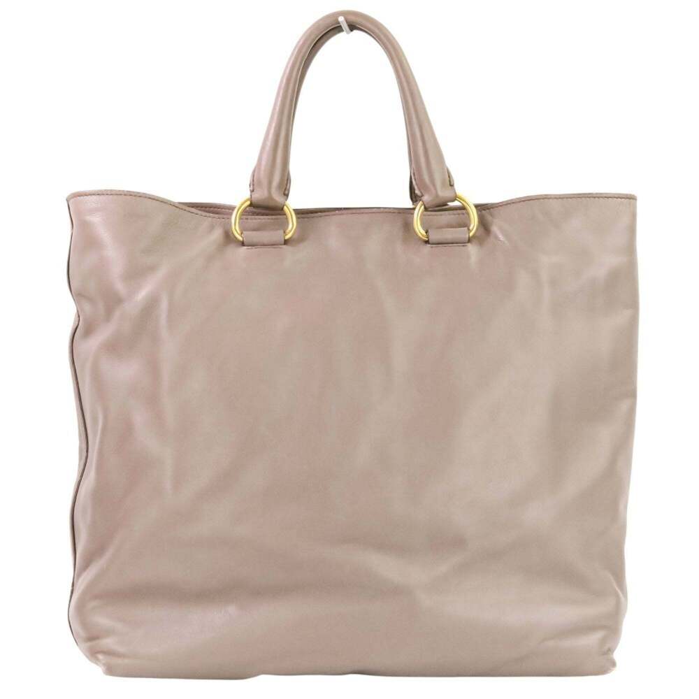 PRADA Gray Leather Shoulder Bag - Picture 4 of 15